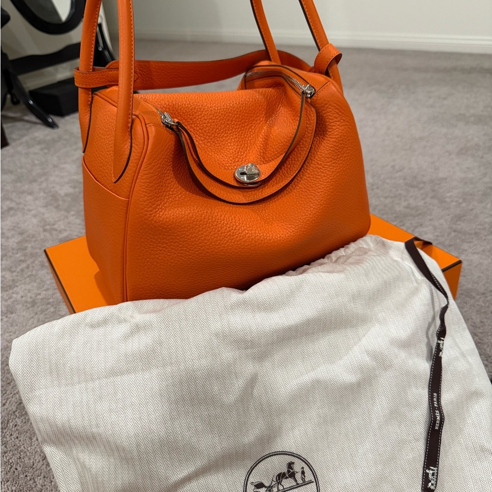 Hermes Vibrant Orange Shoulder Bag